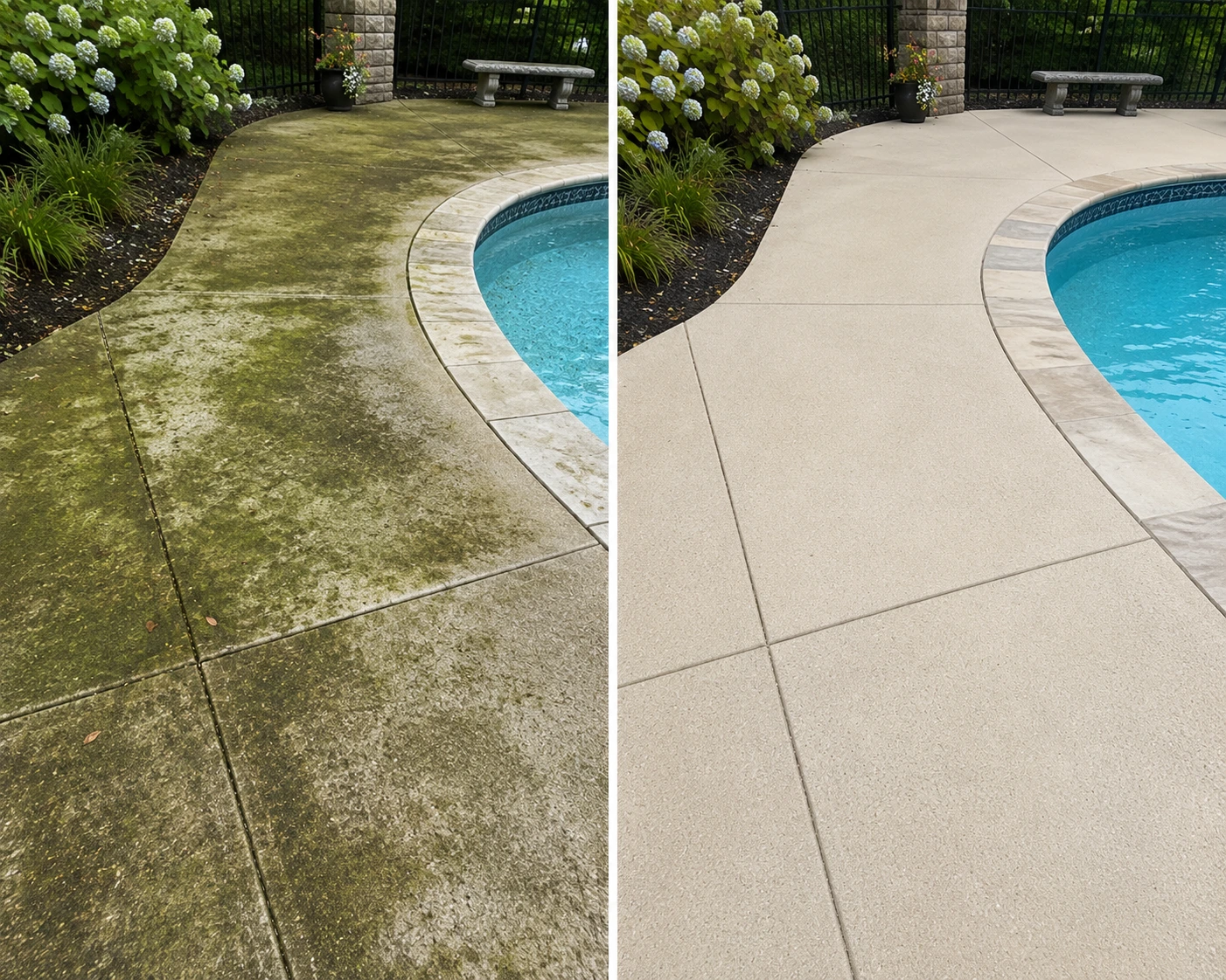 Before/after — Pool Deck Restoration