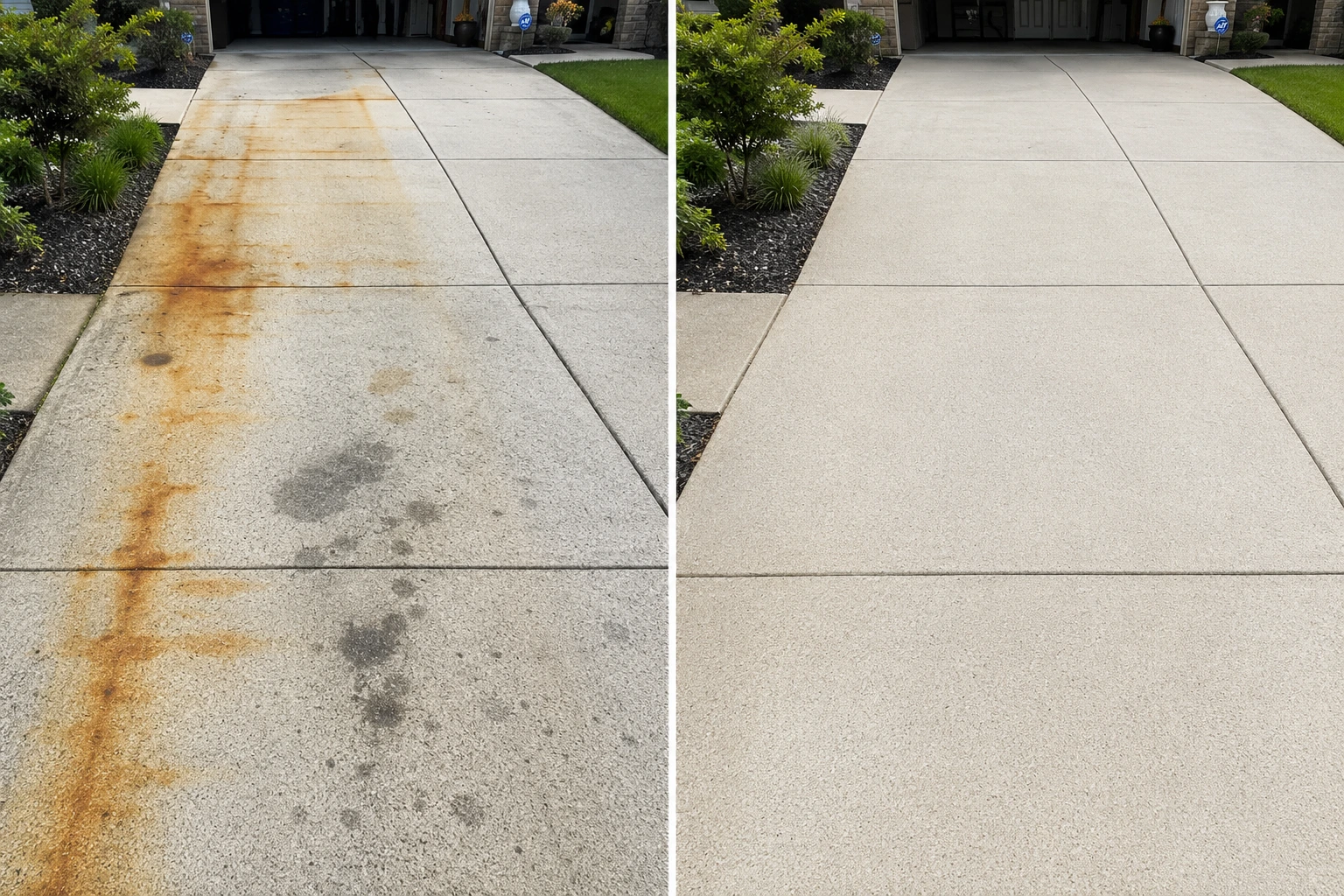 Before/after — Ten Years of Rust & Oil Lifted