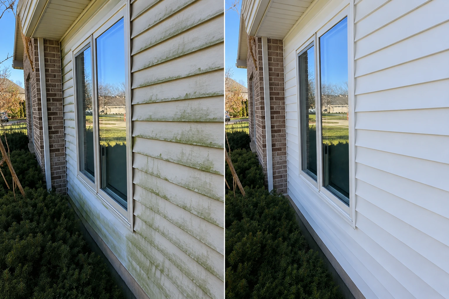 Before/after — Vinyl Siding Refresh