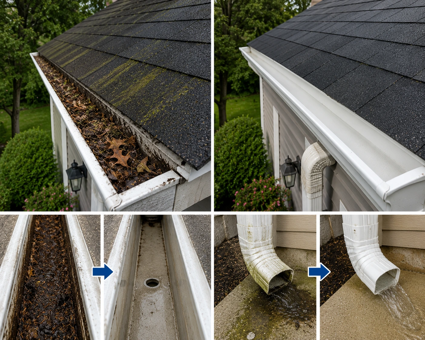 Before/after — Whole-House Clean & Flush